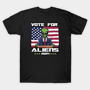 VOTE FOR ALIENS T-Shirt